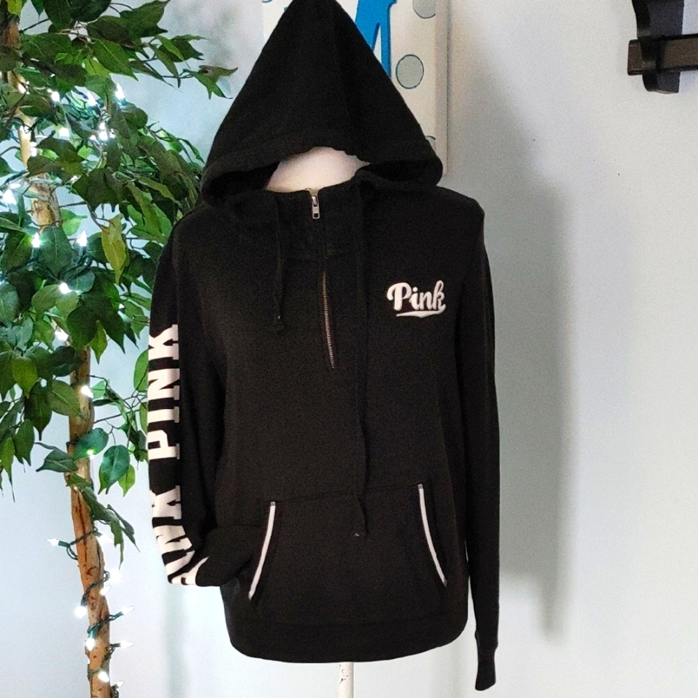 Victoria's Secret PINK Quarter Zip Hoodie S